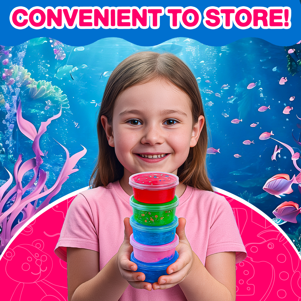 MERMAID DIY KIT - Fluffy Butter Slime