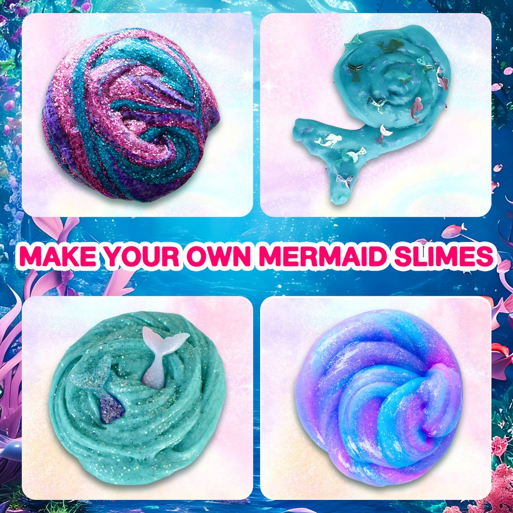 MERMAID DIY KIT - Fluffy Butter Slime