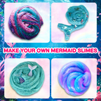 MERMAID DIY KIT - Fluffy Butter Slime