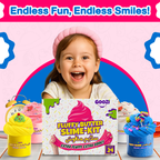 Fluffy Butter Slime Jars – Pack of 24 (100ml each) + Free Accessories