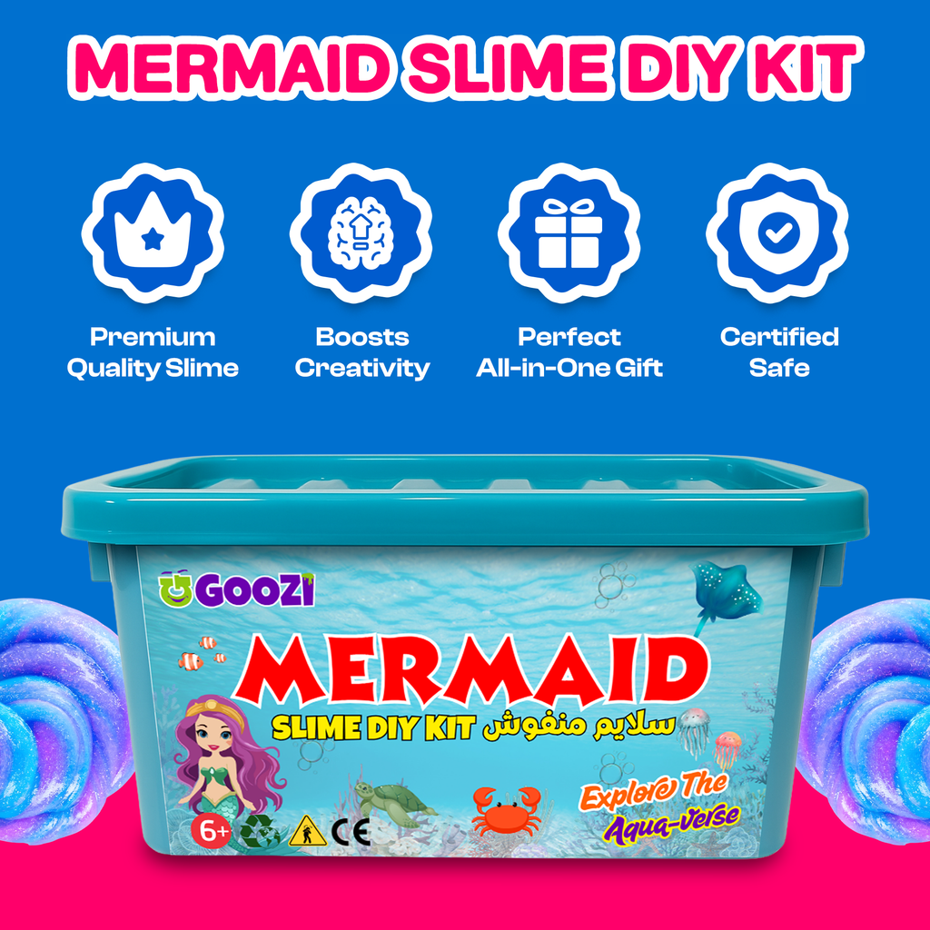 MERMAID DIY KIT - Fluffy Butter Slime