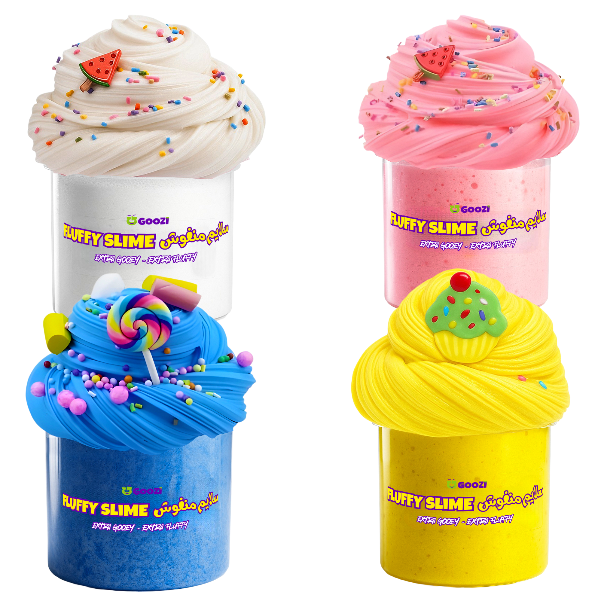 Fluffy Butter Lime Jars – Pack of 4 (100ml each) + Free Accessories