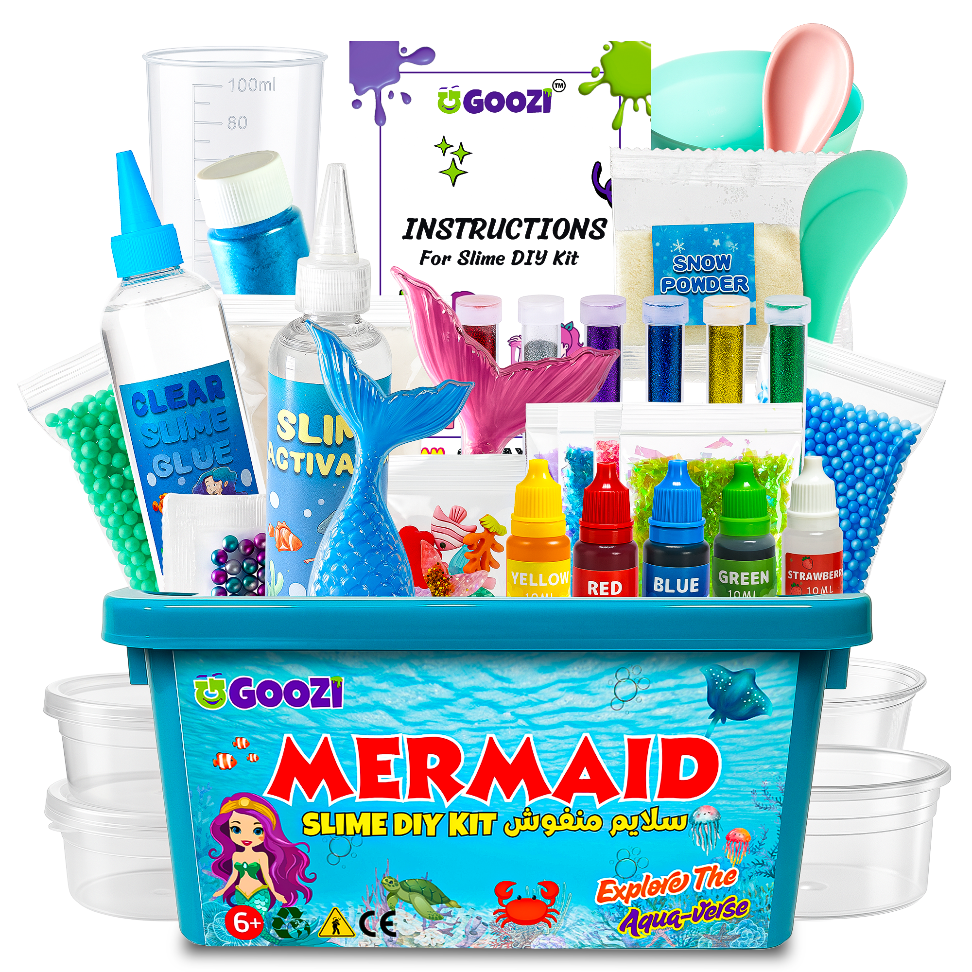 MERMAID DIY KIT - Fluffy Butter Slime
